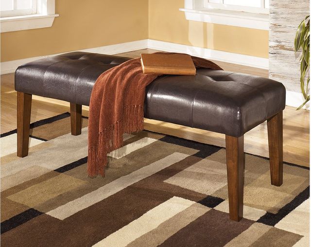 Signature Design by Ashley® Lacey Medium Brown Upholstered Dining Room Bench 1