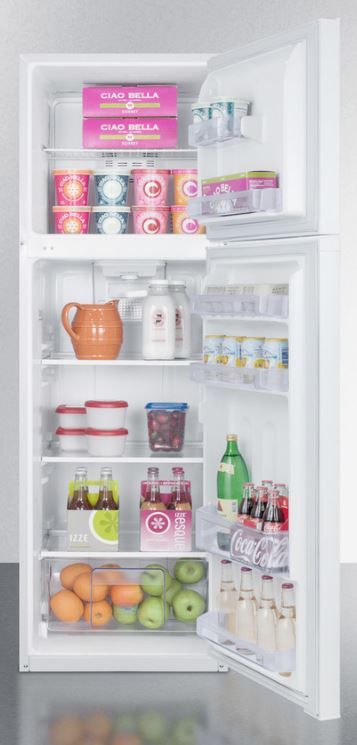 Summit® 8.8 Cu. Ft. White Top Freezer Refrigerator 1