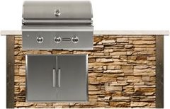 Coyote Outdoor Living 6' Brown Terra Grill Island