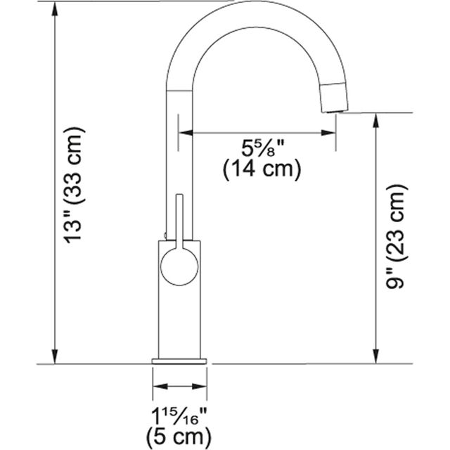 Franke Ambient Series Bar Faucet-Satin Nickel-1
