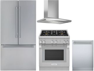 Thermador® 4 Piece Stainless Steel Kitchen Package 