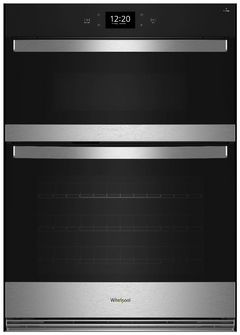 Whirlpool® 30" Stainless Steel Oven/Micro Combo Electric Wall Oven