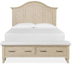 Magnussen Home® Harlow Light Gray Queen Panel Storage Bed
