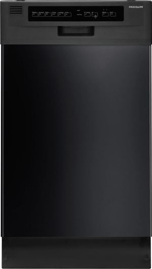 Frigidaire® 18" Black Front Control Built In Dishwasher