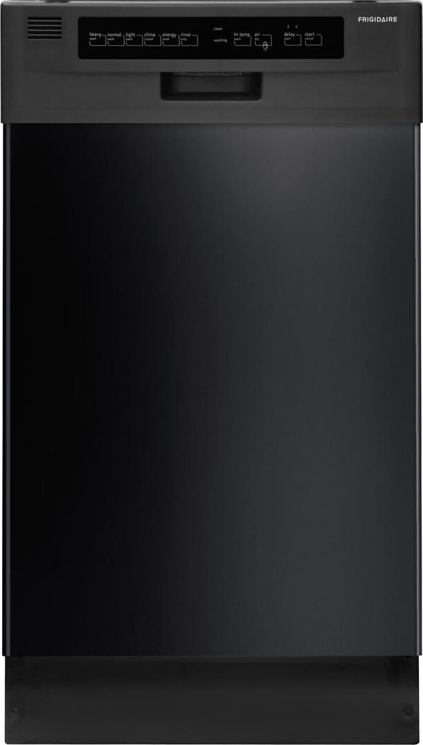 Frigidaire® 18" Black Front Control Built In Dishwasher-0
