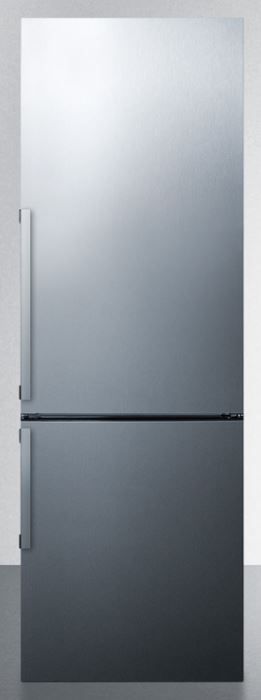Summit® 11.4 Cu. Ft. Stainless Steel Bottom Freezer Refrigerator