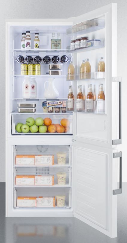 Summit® 16.8 Cu. Ft. White Bottom Freezer Refrigerator-1