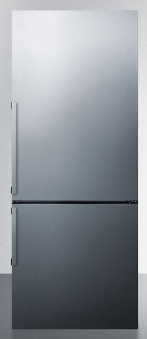 Summit® 16.8 Cu. Ft. Stainless Steel Bottom Freezer Refrigerator