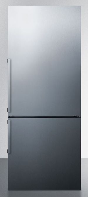 Summit® 16.4 Cu. Ft. Stainless Steel Bottom Freezer Refrigerator