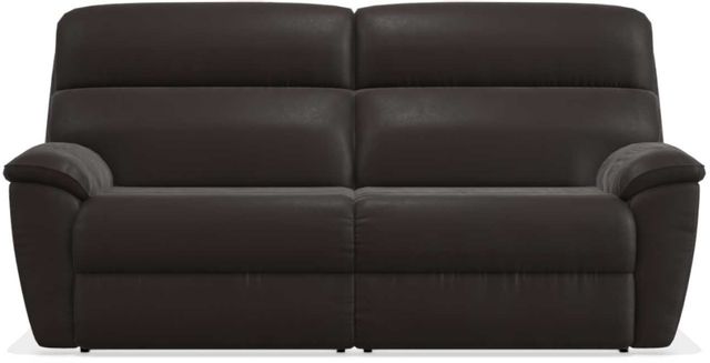 La-Z-Boy® Roman Chocolate Leather PowerRecline™ Two-Seat Sofa with Power Headrest