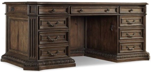 Hooker® Furniture Rhapsody Reclaimed Natural Executive Desk-0