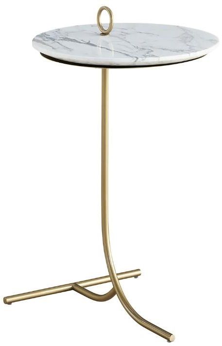 Universal Explore Home™ Tranquility - Miranda Kerr Home Soft Gold/White  Accent Table