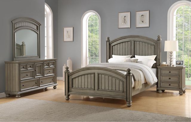 Winners Only® Farmhouse Bay Gray King Bed 1