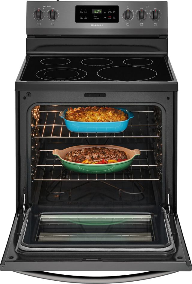 Frigidaire® 30" Black Stainless Steel Free Standing Electric Range 2