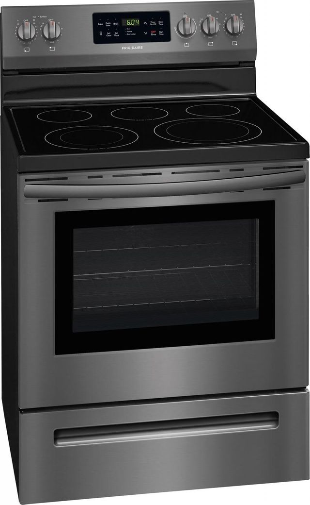 Frigidaire® 30" Free Standing Electric Range-Black Stainless 1
