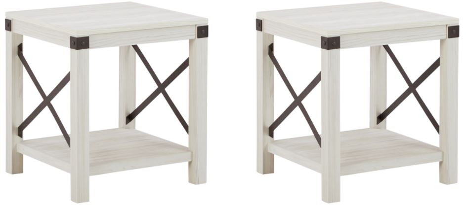 whitewash end table sets