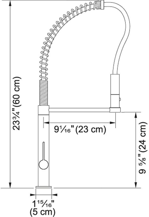 Franke MasterChef Series Pull-Down Faucet-Satin Nickel 1