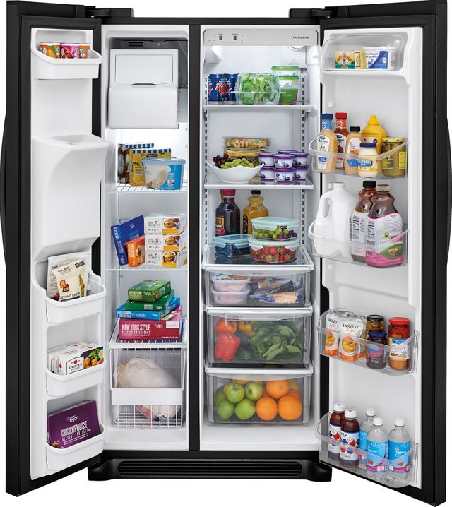 Frigidaire® 22 Cu. Ft. Counter Depth Side-by-Side Refrigerator-Ebony 14