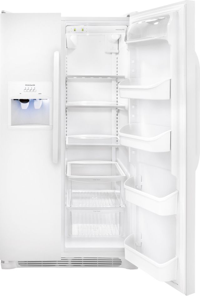 Frigidaire® 23 Cu. Ft. Side-By-Side Refrigerator-Pearl White 1