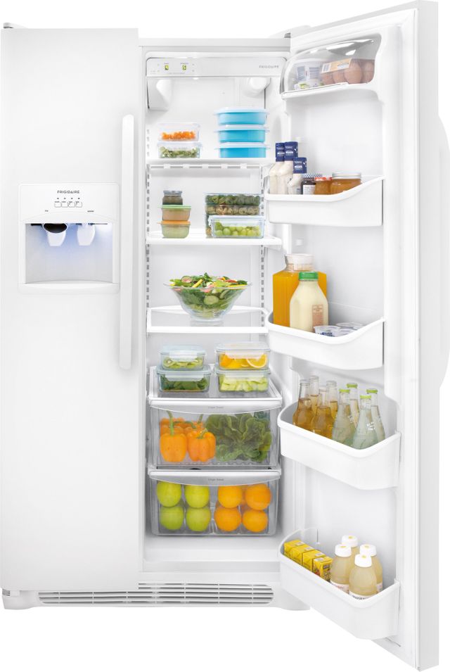 Frigidaire® 23 Cu. Ft. Side-By-Side Refrigerator-Pearl White 3