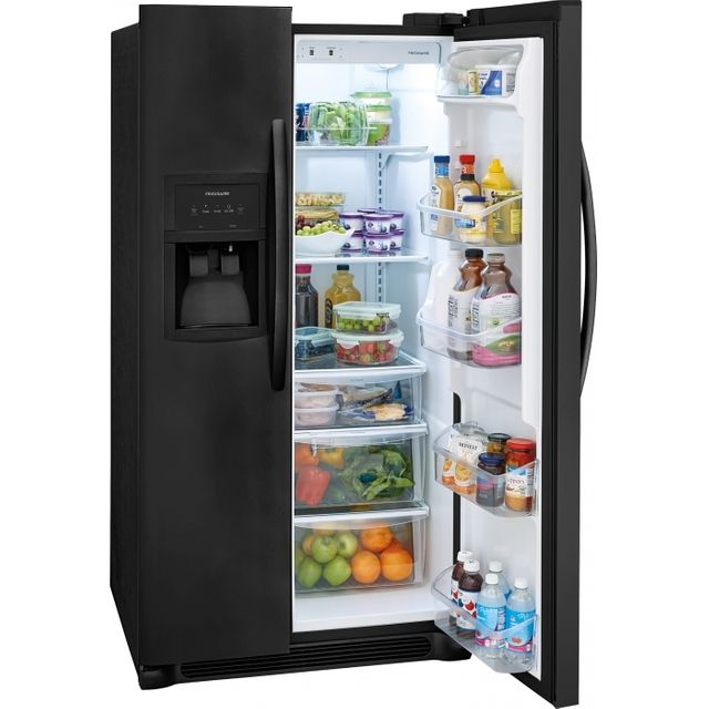 Frigidaire® 25.5 Cu. Ft. Standard-Depth Side by Side Refrigerator-Ebony Black 4