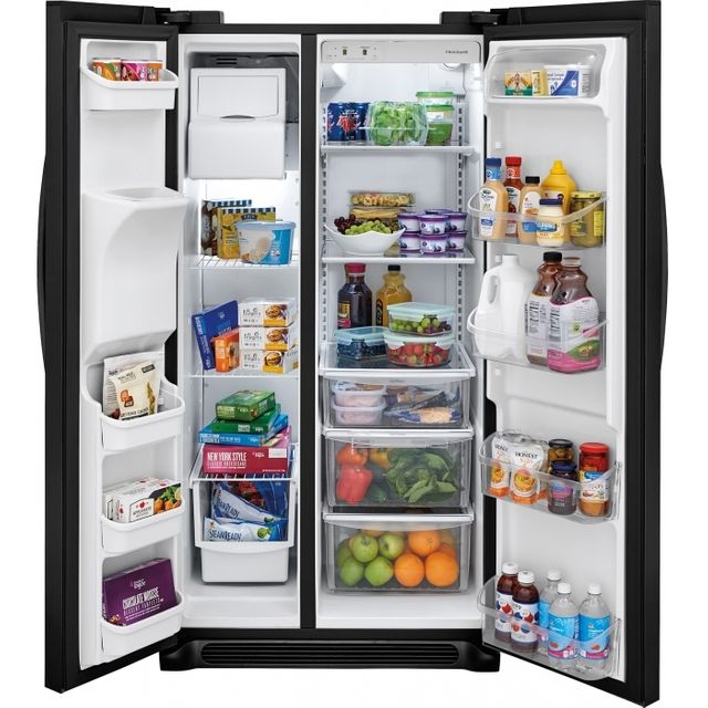 Frigidaire® 25.5 Cu. Ft. Standard-Depth Side by Side Refrigerator-Ebony Black 1