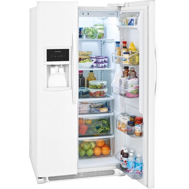 Frigidaire® 25.5 Cu. Ft. Standard-Depth Side by Side Refrigerator-Pearl White 4