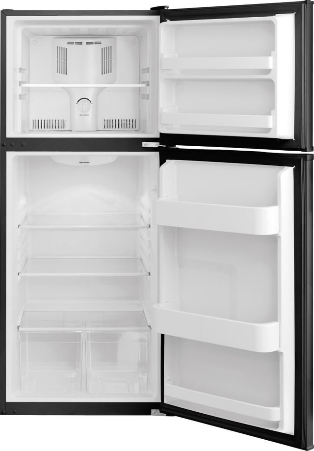 Frigidaire® 12 Cu. Ft. Top Freezer Apartment Size Refrigerator-Black 5