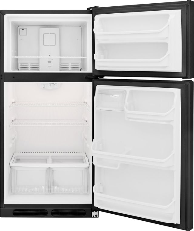 Frigidaire® 15 Cu. Ft. Top Freezer Refrigerator-Black 2