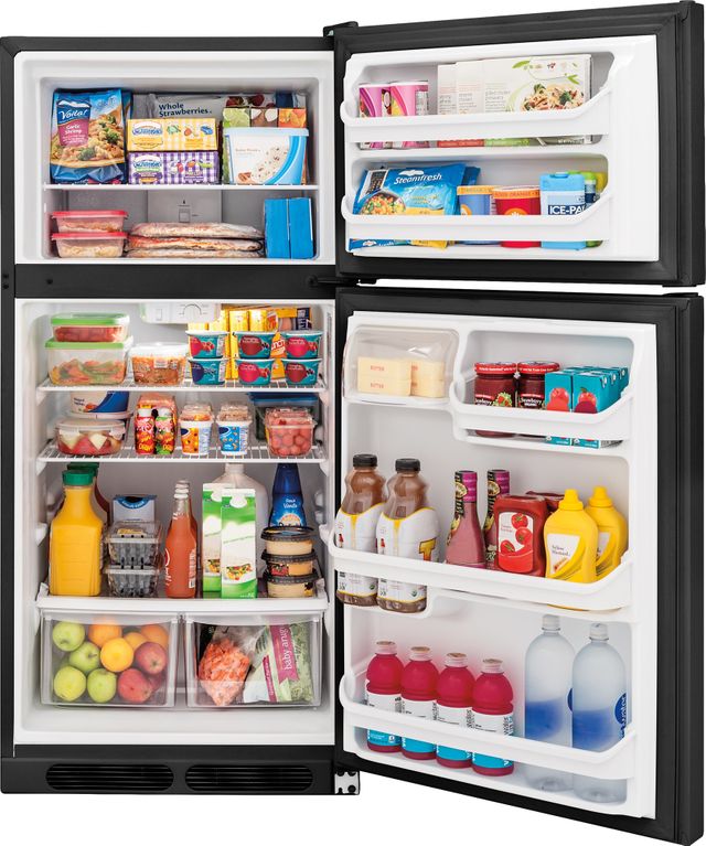 Frigidaire® 15 Cu. Ft. Top Freezer Refrigerator-Black 3
