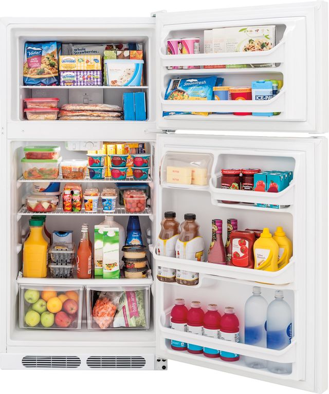 Frigidaire® 15 Cu. Ft. Top Freezer Refrigerator-White 9