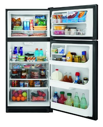 Frigidaire® 18 Cu. Ft. Top Freezer Refrigerator-Ebony 1