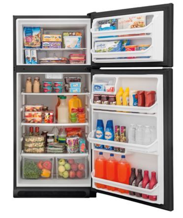 Frigidaire 18 Cu. Ft. Top Freezer Refrigerator-Black 1