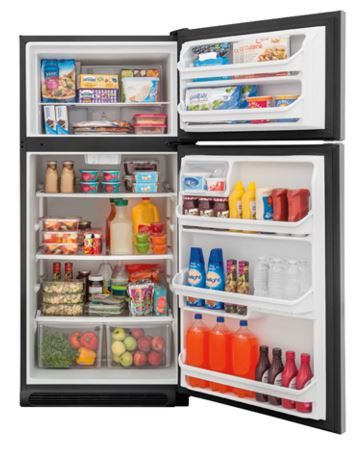 Frigidaire 18 Cu. Ft. Top Freezer Refrigerator-Stainless Steel 1