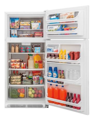 Frigidaire 18 Cu. Ft. Top Freezer Refrigerator-White 1