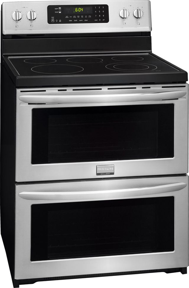 Frigidaire Gallery® 30" Free Standing Electric Double Oven Range-Stainless Steel 2