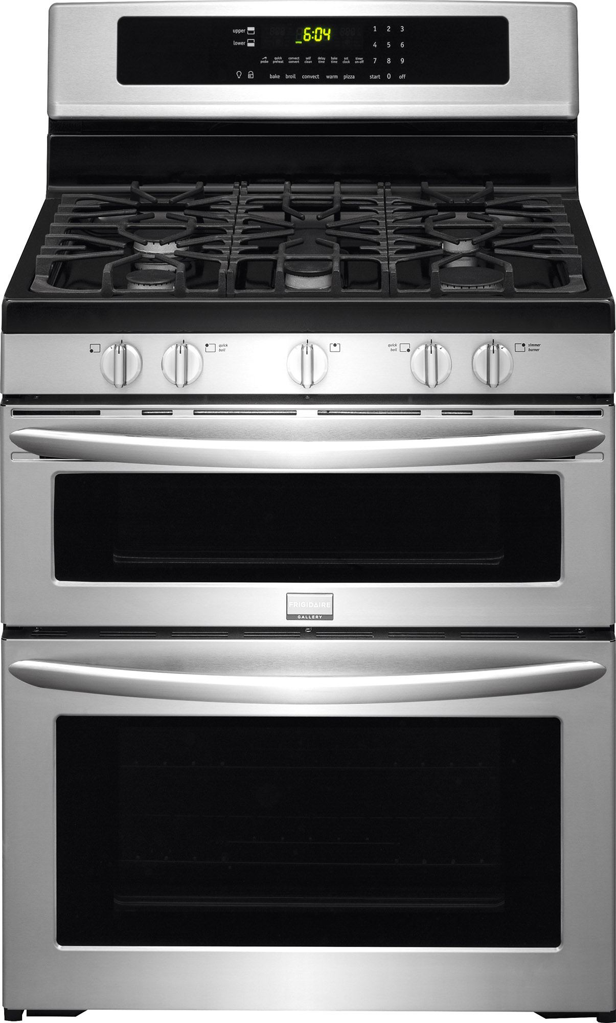 30 freestanding gas range double oven