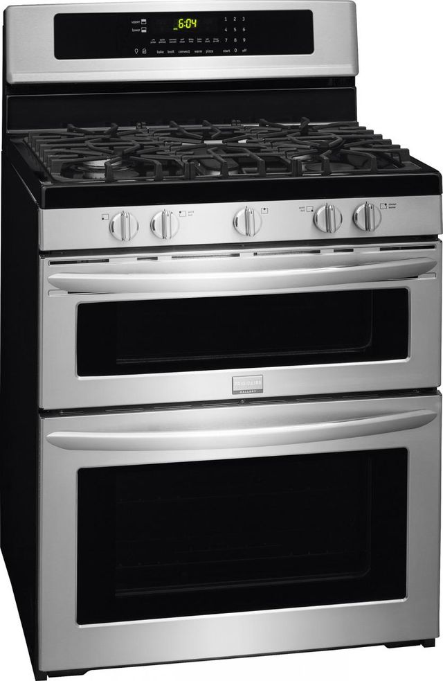 Frigidaire Gallery® 30" Free Standing Gas Double Oven Range-Stainless Steel 1