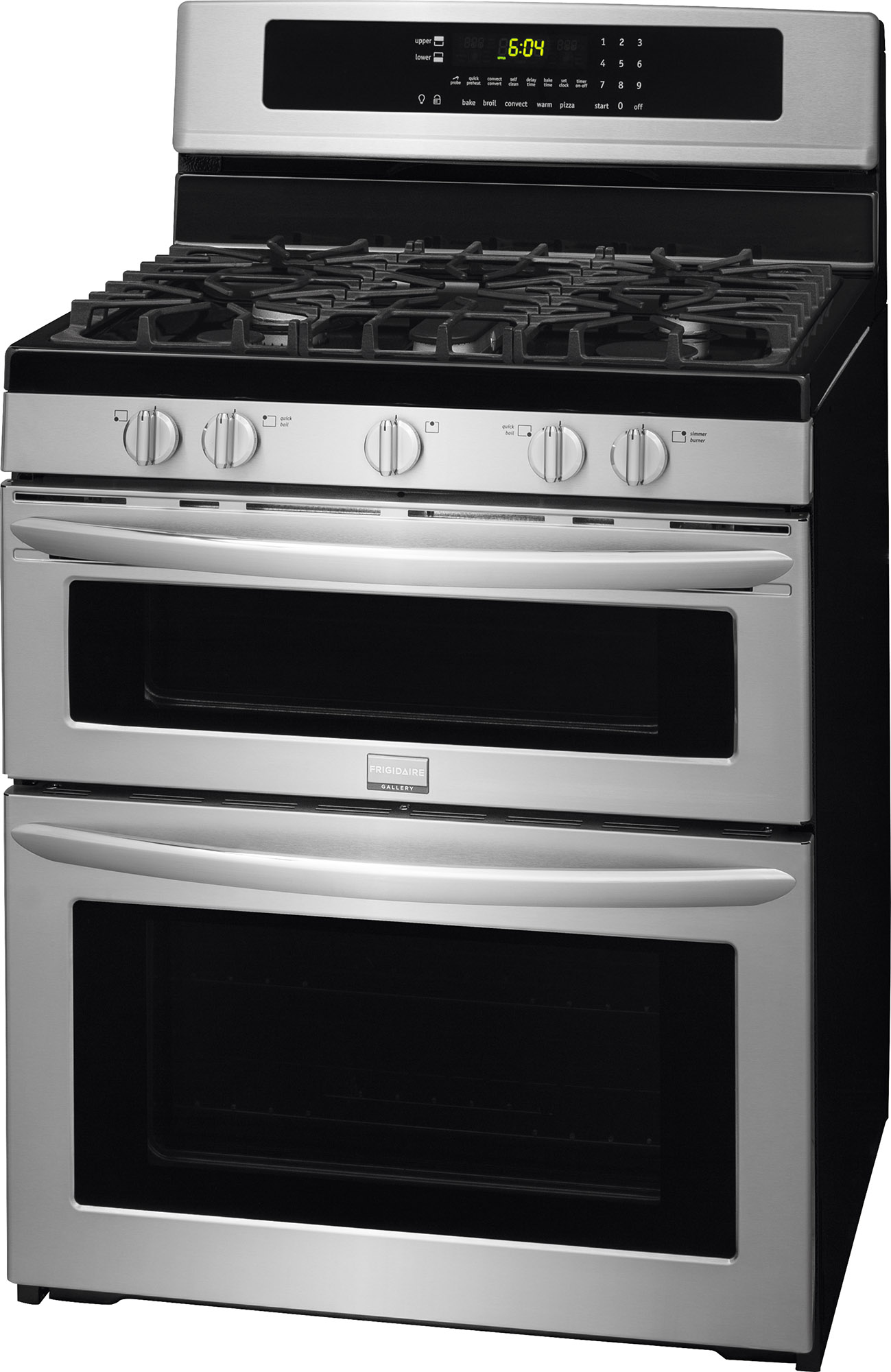 30 gas double oven range