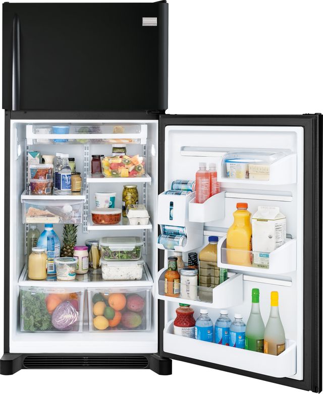 Frigidaire Gallery® 20.5 Cu. Ft. Top Freezer Refrigerator-Ebony Black 8