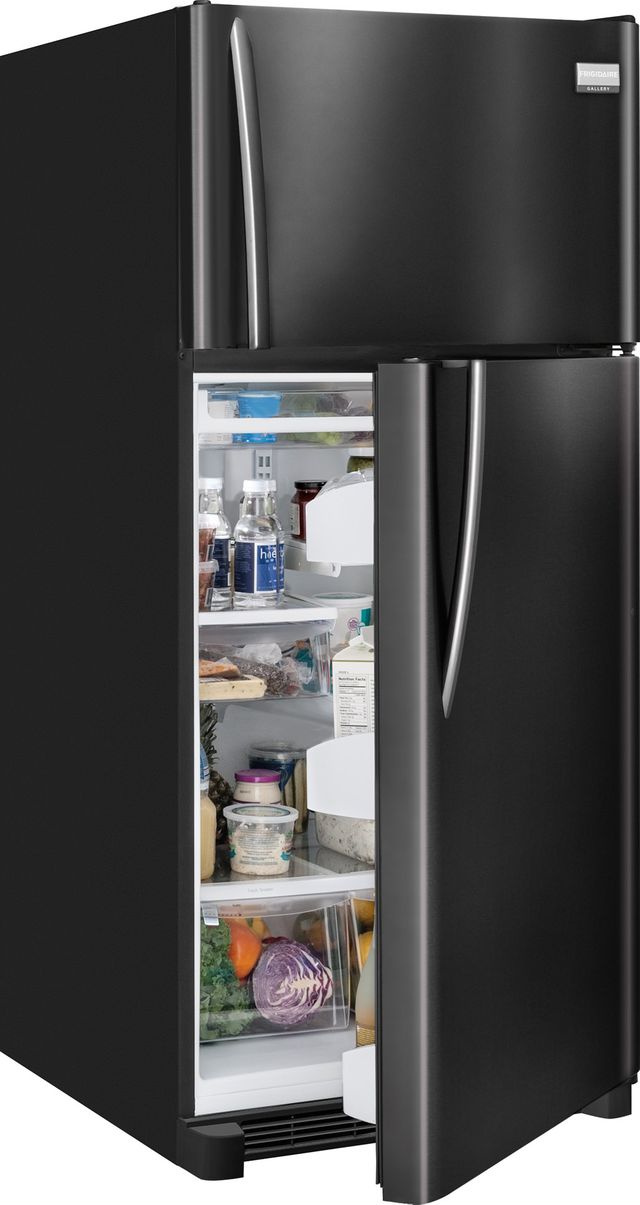 Frigidaire Gallery® 20.5 Cu. Ft. Top Freezer Refrigerator-Ebony Black 2
