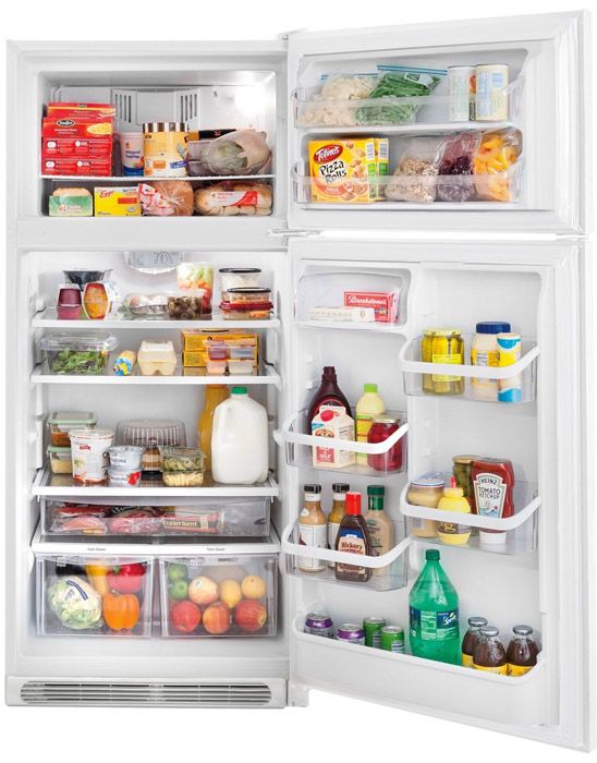 Frigidaire Gallery 18.3 Cu. Ft. Top Freezer Refrigerator-Pearl White 1