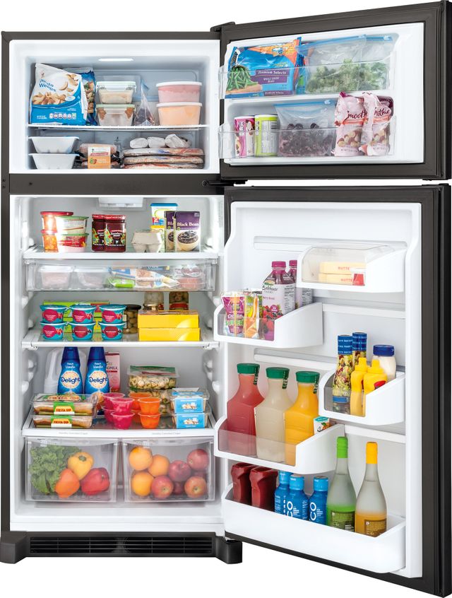 Frigidaire Gallery® 18.1 Cu. Ft. Top Freezer Refrigerator-Ebony Black 1