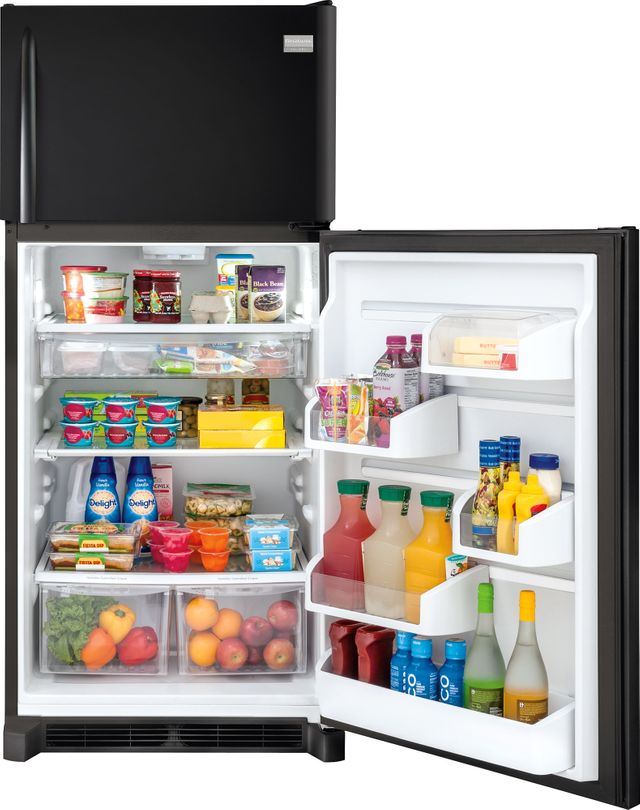 Frigidaire Gallery® 18.1 Cu. Ft. Top Freezer Refrigerator-Ebony Black 9