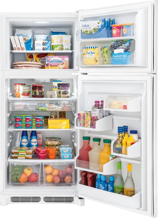 Frigidaire Gallery® 20.4 Cu. Ft. Top Freezer Refrigerator-Pearl White 4