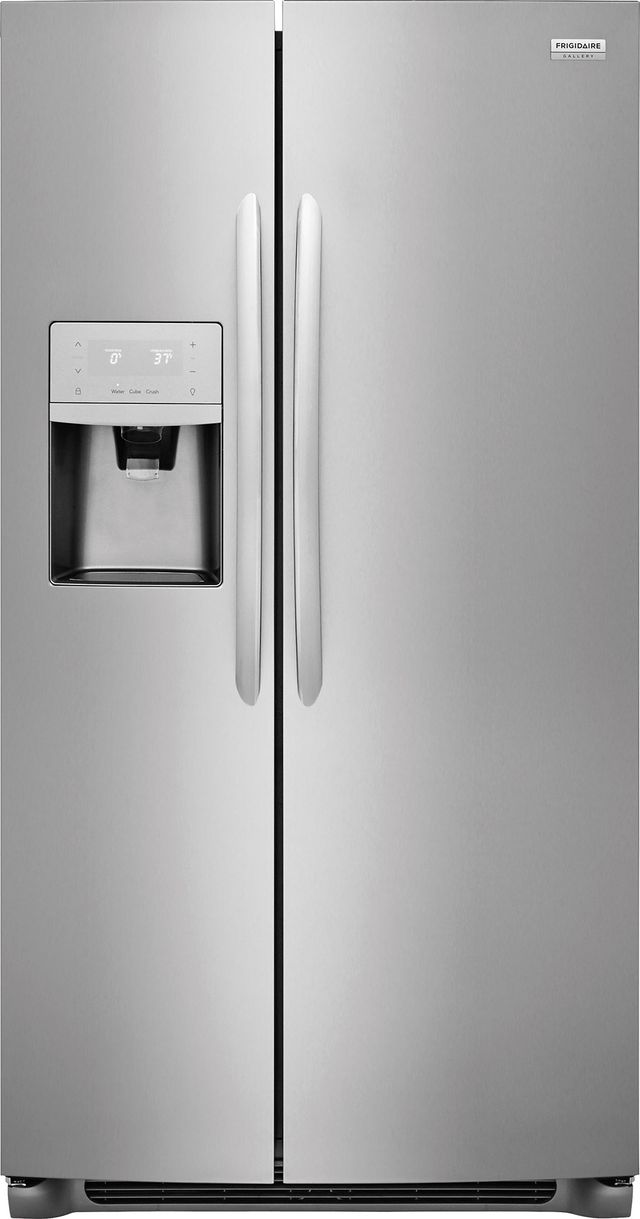 Frigidaire Gallery® 22.0 Cu. Ft. Stainless Steel Counter Depth Side-By-Side Refrigerator-0