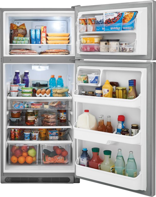Frigidaire Gallery® 18.0 Cu. Ft. Stainless Steel Top Freezer Refrigerator 11