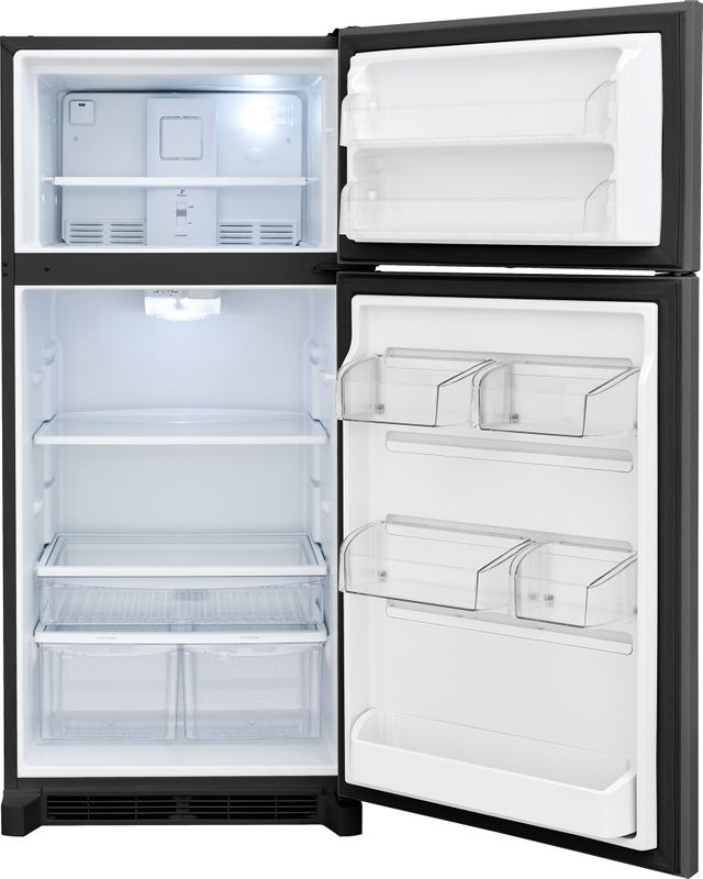 Frigidaire Gallery® 18 Cu. Ft. Top Freezer Refrigerator-Black Stainless Steel 4
