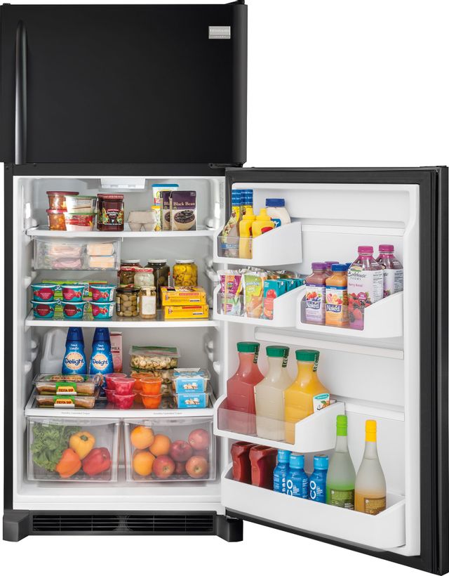 Frigidaire Gallery® 18.1 Cu. Ft. Top Freezer Refrigerator-Ebony Black 5