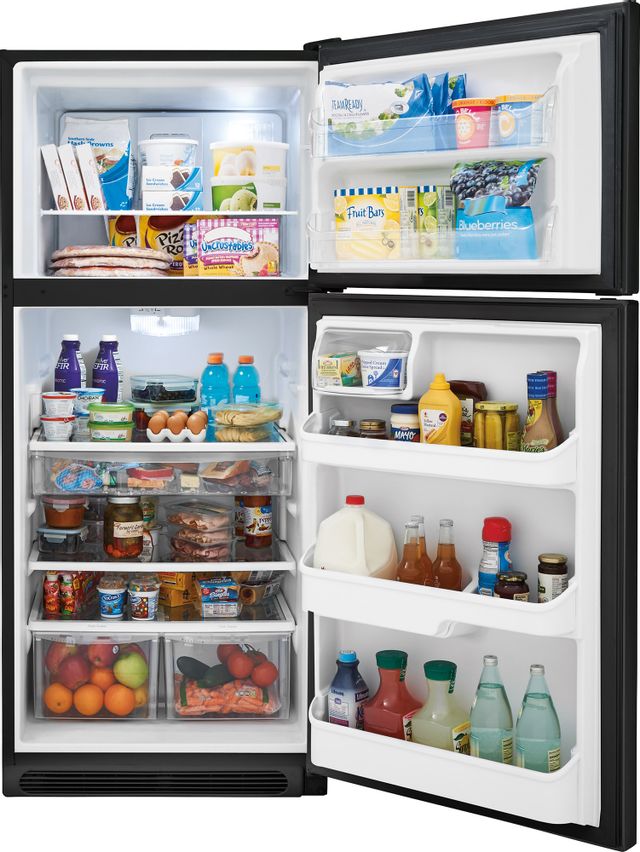 Frigidaire Gallery® 20.4 Cu. Ft. Top Freezer Refrigerator-Ebony Black 1